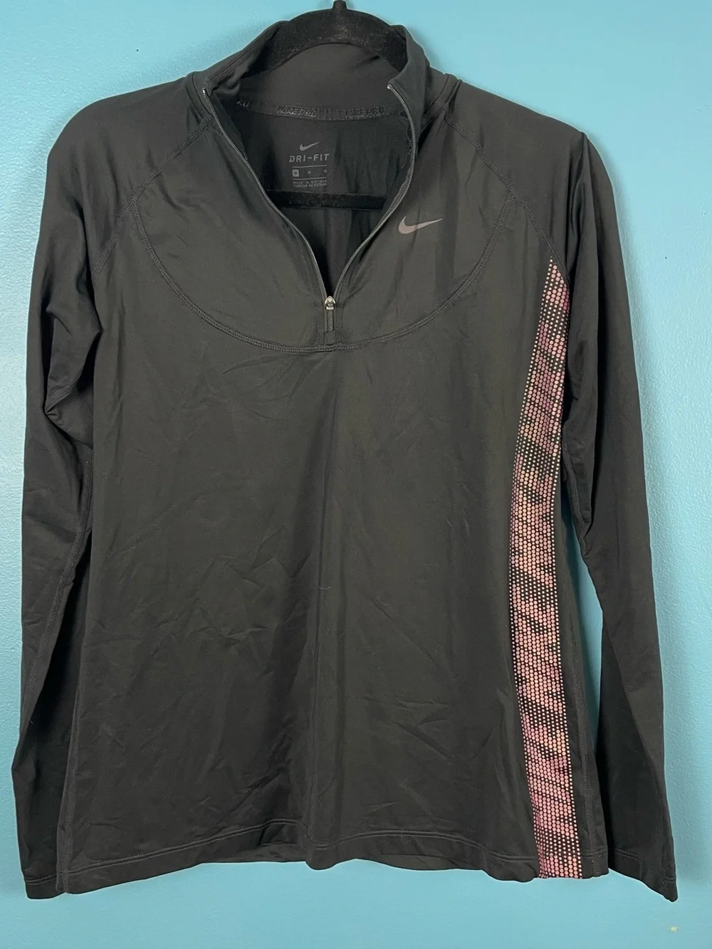 NIKE PRO “NERIEDS” tights & matching quarter zip pullover SET!! Size Medium